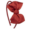 Soft headband with bright maxi bow handmade in Spain