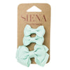 Set of 2 little bows and a medium bow on duck clips