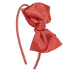 Soft headband with bright maxi bow handmade in Spain