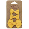 Set of 2 little bows and a medium bow on duck clips