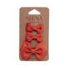 Set of 2 little bows and a medium bow on duck clips