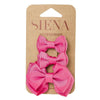 Set of 2 little bows and a medium bow on duck clips