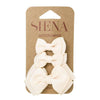 Set of 2 little bows and a medium bow on duck clips