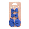 Set of 2 little bows and a medium bow on duck clips