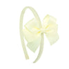 Girl's Hairband with Grograin Double Bow