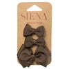 Set of 2 little bows and a medium bow on duck clips