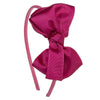 Soft headband with bright maxi bow handmade in Spain
