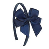 Girl's Hairband with Grograin Double Bow