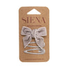 Set of 1 velvet hair bow and 2 hair clips