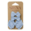 Set of 2 little bows and a medium bow on duck clips