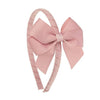 Girl's Hairband with Grograin Double Bow
