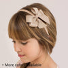Girl's Hairband with Grograin Double Bow