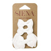 Set of 2 little bows and a medium bow on duck clips