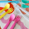 Mum Made Yum - Plant-Based Cutlery Set - Yellow (13cm)