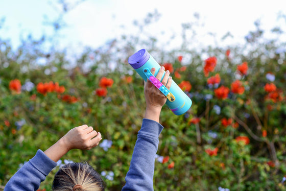 20oz Iconic Pop Bottle - Blue Tie Dye