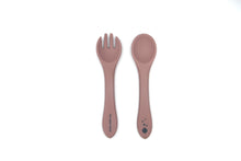  The Cotton Cloud - Silicone Spoon & Fork Set Pink