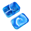 Mum Made Yum - Silicone Bento Lunchbox - Blue Swirl