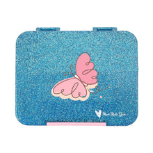  Mum made yum - Sparkle Blue Butterfly Large - Bento Lunchbox