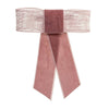Siena Hair Accessories - Velvet And Textured Ribbon Hairbow Barrette