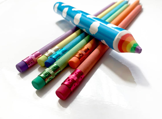 SNIFTY - RECYCLED RAINBOW PENCIL & ERASER SET