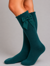 Cotton Socks - MA101 HIGH SOCK CHILD WITH GROSGRAIN BOW 100% COTTON