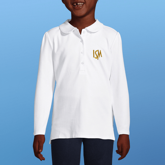 ISM Girls Long-Sleeve Polo (Primary) - CHAT-MALO Paris