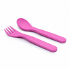 Mum Made Yum - Plant-Based Cutlery Set - Pink (13cm)