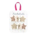 Frosted Shimmer Star Clips - CHAT-MALO Paris