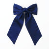 Inca UK - Navy bow barrette hair clip with tails 10cm
