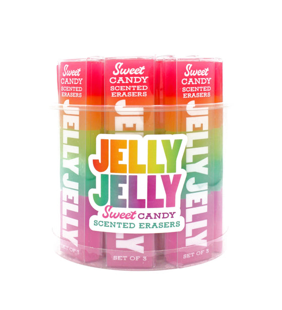 SNIFTY - JELLY JELLY SCENTED ERASERS - TUB of 18