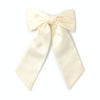 Inca UK - Ivory bow barrette clip with tails 10cm