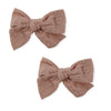 Koquitos | Hair Accessories - Pack of 2 embroidered strip clips