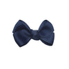 La Fillette Accessories - Estelle hair bow with clip in navy blue