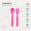 Mum Made Yum - Plant-Based Cutlery Set - Pink (13cm)