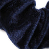 Inca UK - Large - High shine Navy velvet scrunchie.Dia.12cm