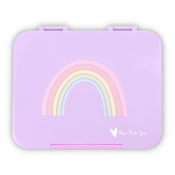 Mum Made Yum - Bento Lunchbox (Large) - Violet Rainbow