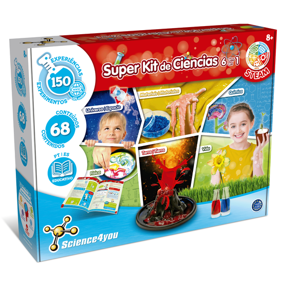 Science4you - Science4you Super Science Kit 150 Experiments - Kids Ages 8+