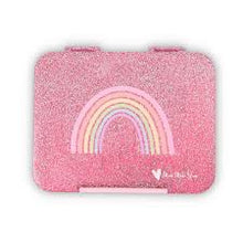  Mum Made Yum - sparkle pink rainbow large - bento lunchbox