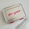 Mum Made Yum - Mighty Stainless Steel 3-Compartment Lunchbox - Pink