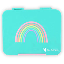  Mum Made Yum - Turquoise Blue Rainbow Large - Bento Lunchbox