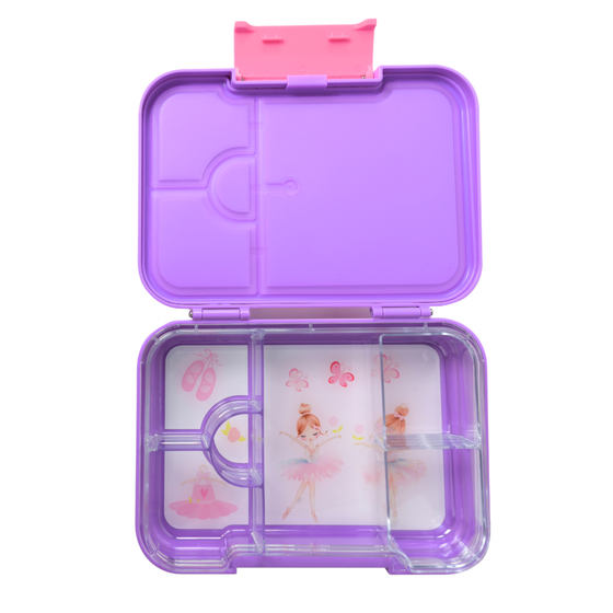 Mum Made Yum - Bento Lunchbox (Medium) - Purple Ballerina