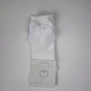 Cotton Socks - MA101 HIGH SOCK CHILD WITH GROSGRAIN BOW 100% COTTON