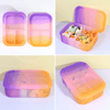 Mum Made Yum - Silicone Bento Lunchbox - Pink Sunrise
