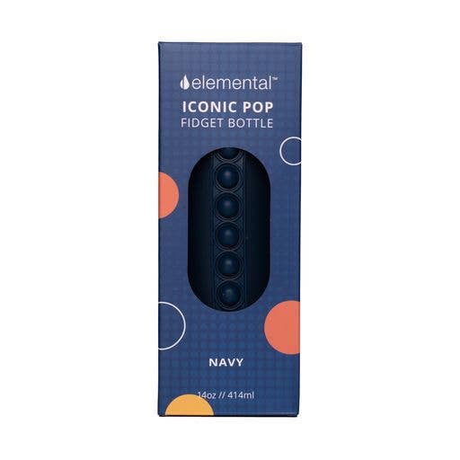 Elemental - 14oz Iconic Pop Bottle - Navy