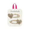 Rockahula Kids - Petal Glitter Heart Clips