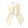 Inca UK - Ivory bow barrette clip with tails 10cm
