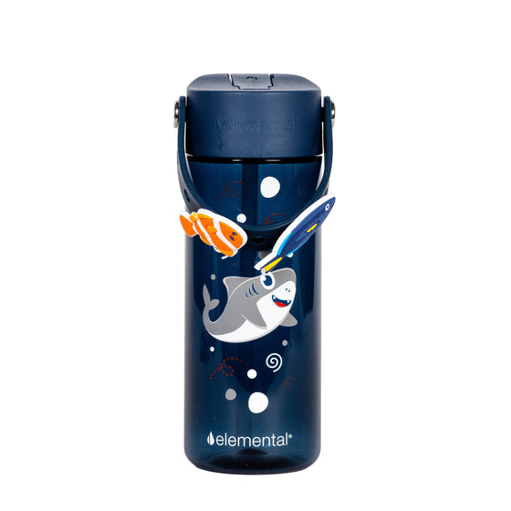 Elemental - 18oz Splash Charm Bottle - Shark Friends