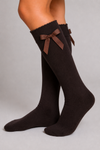 Cotton Socks - MA101 HIGH SOCK CHILD WITH GROSGRAIN BOW 100% COTTON