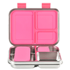 Mum Made Yum - Mighty Stainless Steel 3-Compartment Lunchbox - Pink