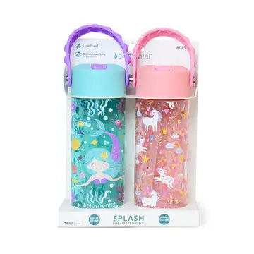 Splash Pop Bottle - Dual pack 18oz Mermaid /Unicorn